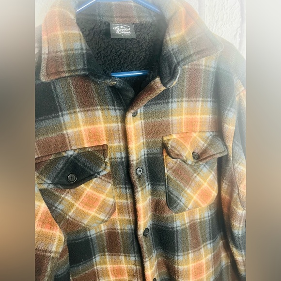 Original Deluxe Lightweight Black and Brown Shirt Jacket - Picture 3 of 4